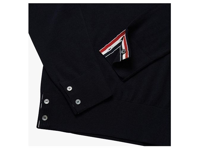 Thom Browne Nachhaltiger gestreifter Merino-Wollpullover für Herren - Ansicht 9