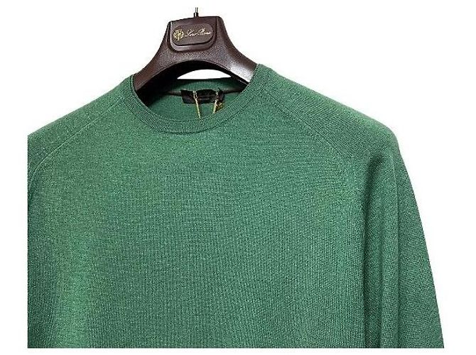 Loro Piana Grüner Woll-Kaschmir-Strick - Ansicht 4