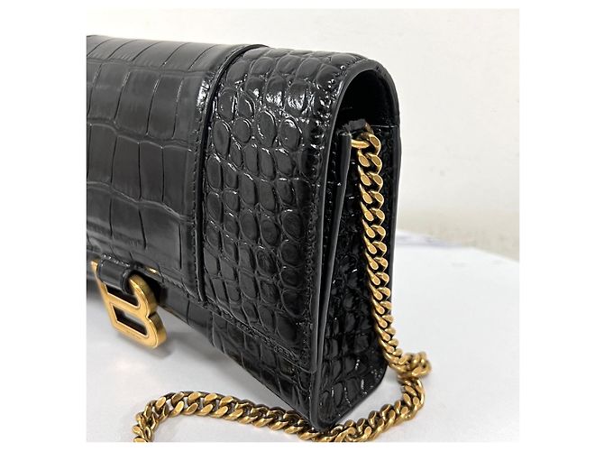 Balenciaga Borsa crossbody con catena Nera - vista 11