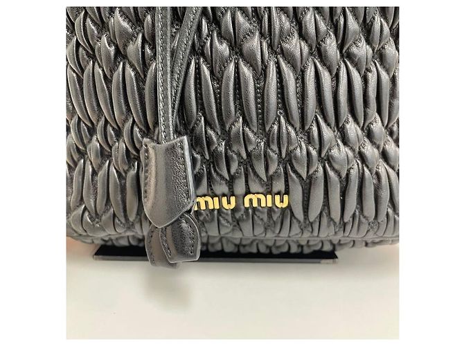 Miu Miu Borsa a tracolla Bucket Matelassé Crystal - vista 3