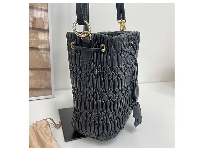 Miu Miu Borsa a tracolla Bucket Matelassé Crystal - vista 5