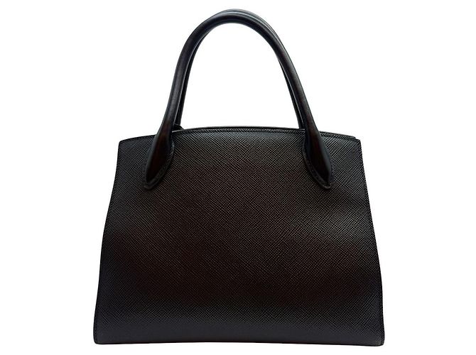 Prada Borsa a tracolla Monochrome in Saffiano Nera - vista 4