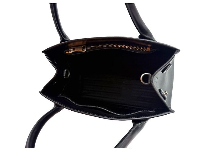 Prada Borsa a tracolla Monochrome in Saffiano Nera - vista 7