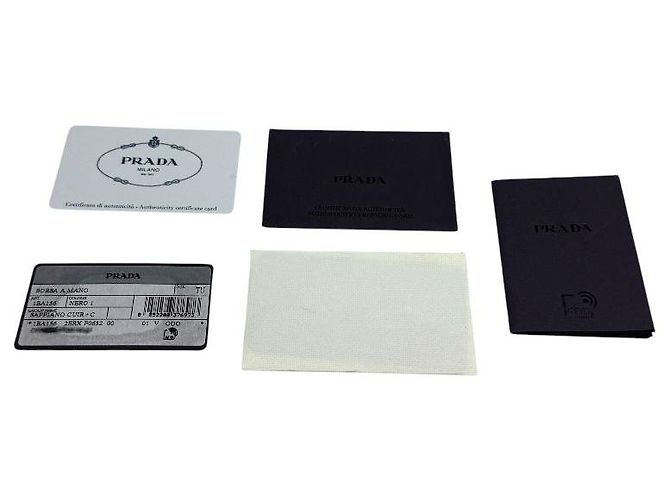 Prada Borsa a tracolla Monochrome in Saffiano Nera - vista 8