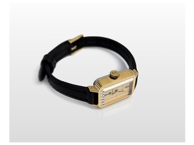 Omega Reloj manual cuadrado para mujer - vista 4