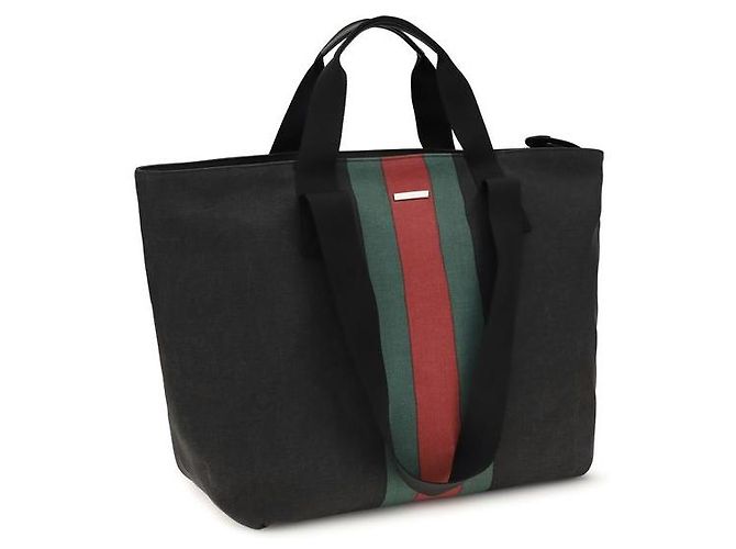 Gucci Borsa a tracolla in tessuto nera - vista 2