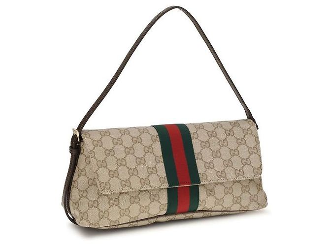Borsa a spalla Gucci Madison Medium Beige in tessuto GG - vista 2