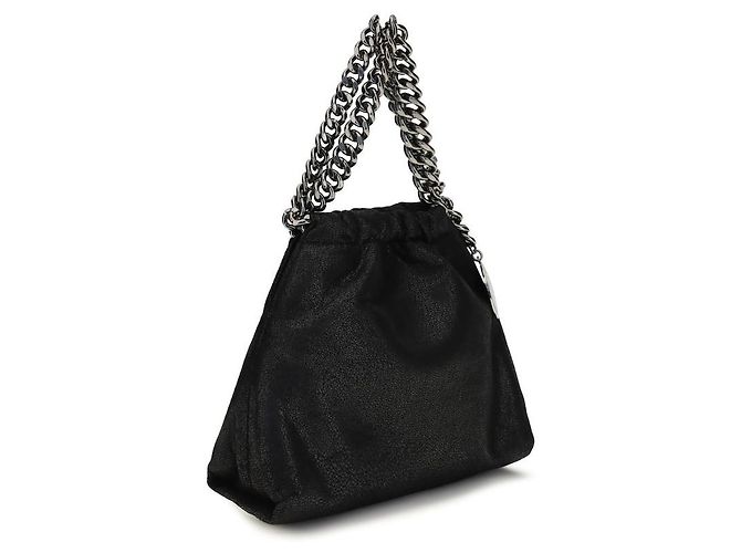 Stella Mc Cartney Borsa in poliestere nera - vista 3