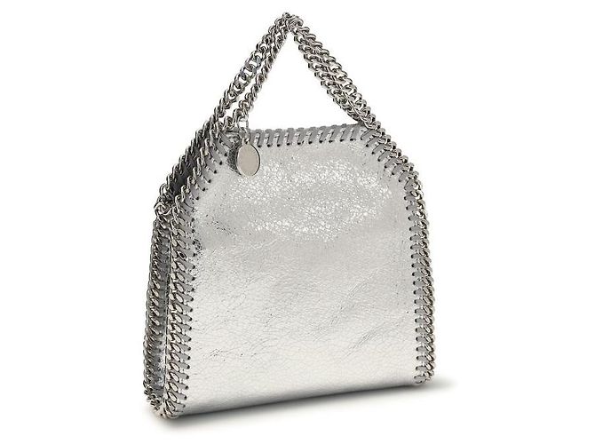 Stella Mc Cartney Borsa in poliestere argento - vista 2