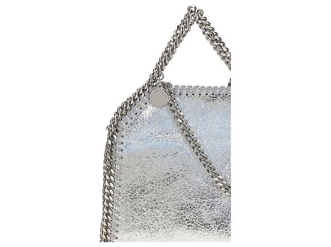 Stella Mc Cartney Borsa in poliestere argento - vista 4
