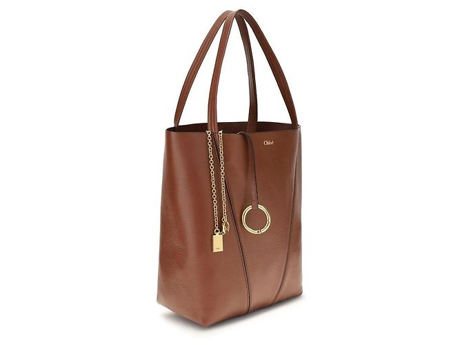 Chloé Borsa a tracolla Bos Taurus in pelle di vitello marrone - vista 2