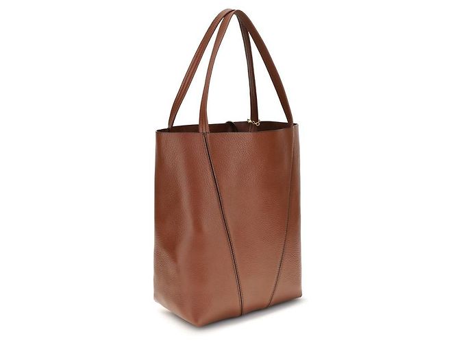 Chloé Borsa a tracolla Bos Taurus in pelle di vitello marrone - vista 3