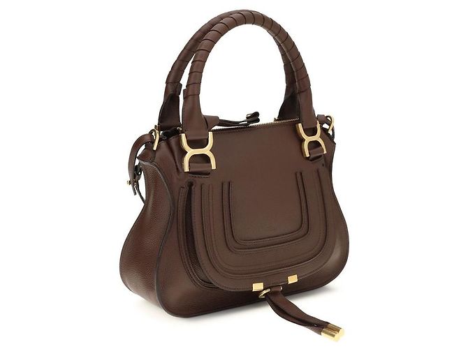 Chloé Borsa Bos Taurus in pelle di vitello marrone - vista 2