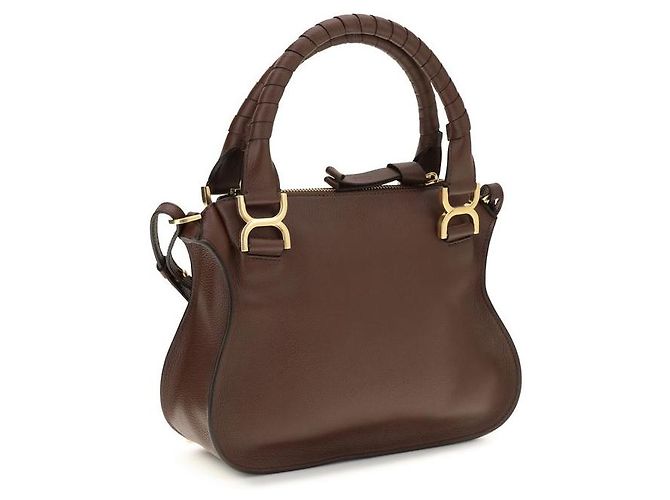 Chloé Borsa Bos Taurus in pelle di vitello marrone - vista 3