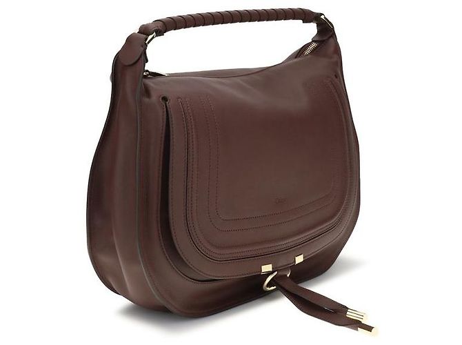 Chloé Borsa a tracolla Bos Taurus in pelle di vitello marrone - vista 2