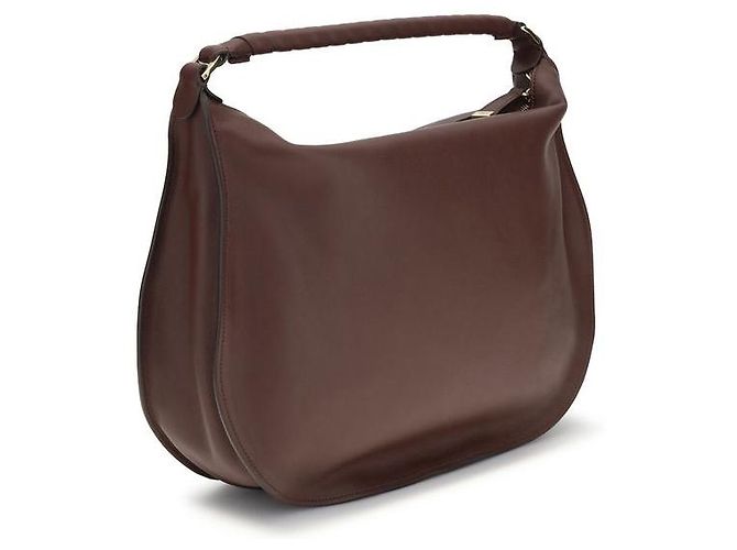 Chloé Borsa a tracolla Bos Taurus in pelle di vitello marrone - vista 3