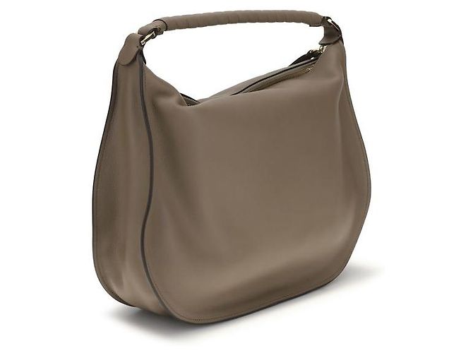 Chloé Borsa a tracolla Bos Taurus in pelle di vitello beige - vista 3
