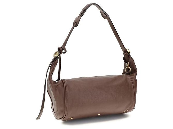Chloé Borsa a tracolla Bos Taurus in pelle di vitello marrone - vista 3
