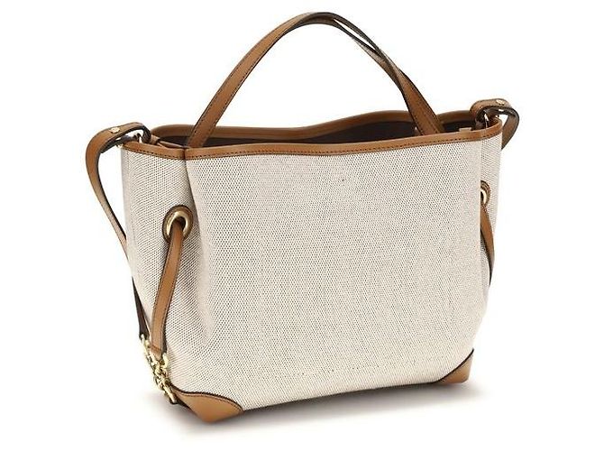 Chloé Schultertasche aus beigem Stoff - Ansicht 3
