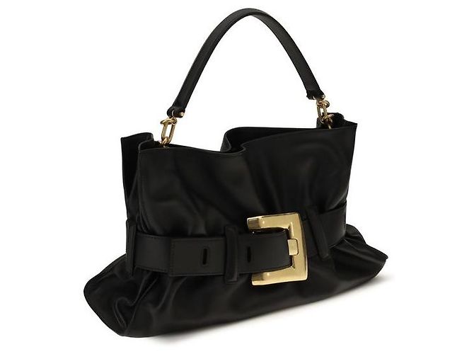 Balmain Borsa Bos Taurus in pelle di vitello nera - vista 2