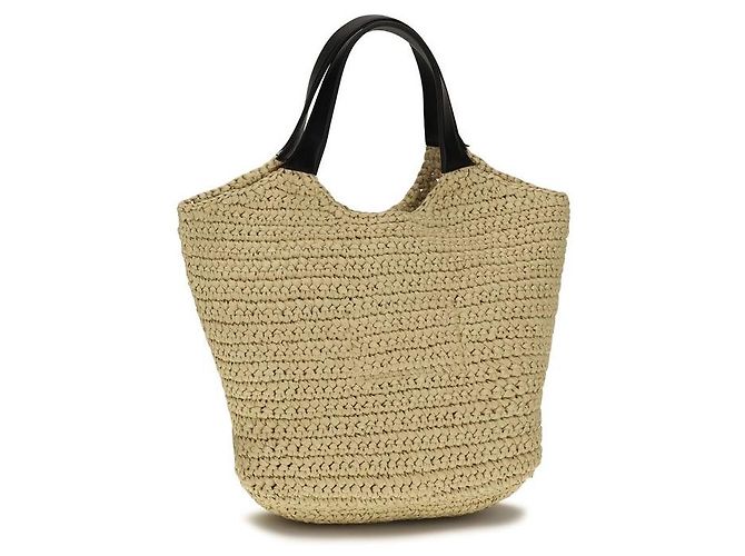 Balmain Bolsa de ombro em viscose bege - vista 3