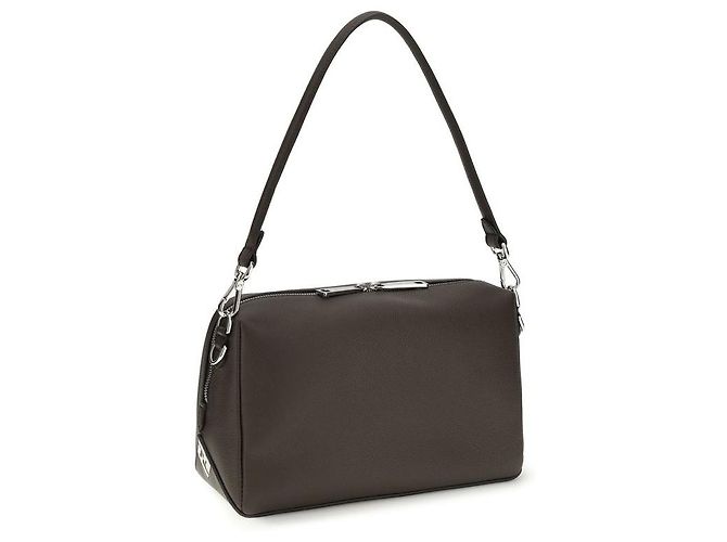 Fendi Borsa a tracolla Bos Taurus in pelle di vitello marrone - vista 3