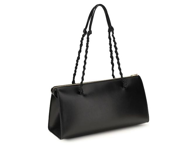 Jil Sander Borsa a tracolla Bos Taurus in pelle di vitello nera - vista 3