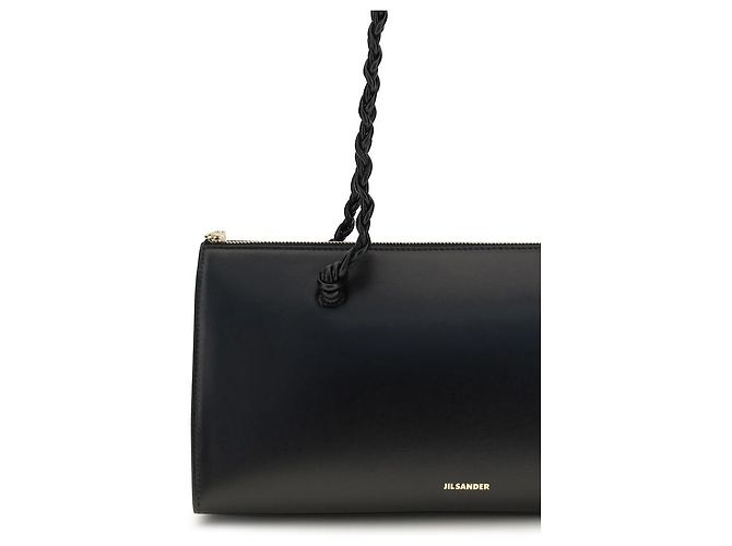 Jil Sander Borsa a tracolla Bos Taurus in pelle di vitello nera - vista 4