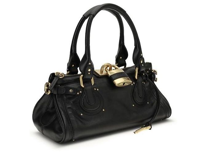 Chloé Schultertasche aus schwarzem Büffeleder - Ansicht 2