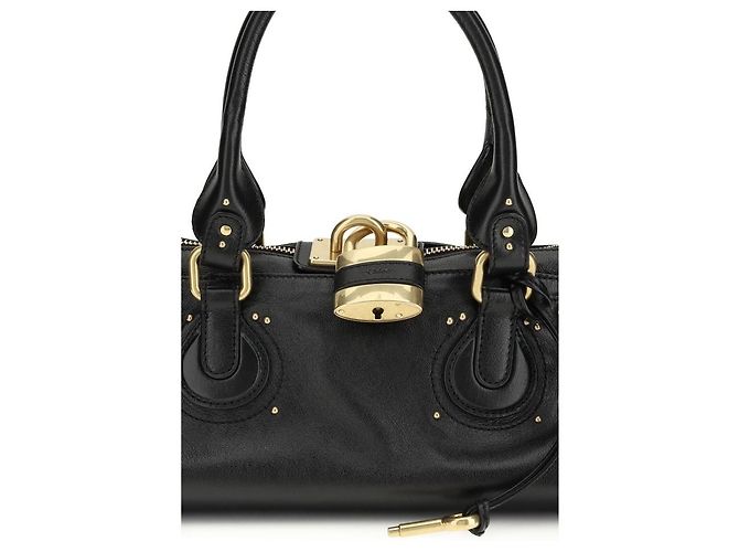 Chloé Schultertasche aus schwarzem Büffeleder - Ansicht 4