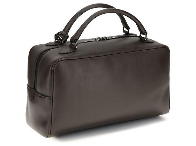 Brunello Cucinelli Borsa a tracolla Bos Taurus in pelle di vitello marrone - vista 3