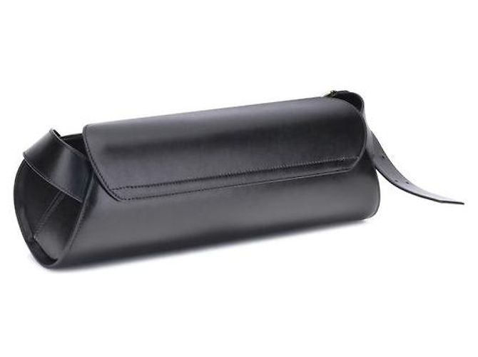 Jil Sander Borsa a tracolla Bos Taurus in pelle di vitello nera - vista 3