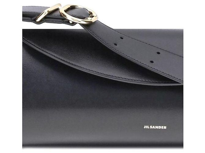 Jil Sander Borsa a tracolla Bos Taurus in pelle di vitello nera - vista 4