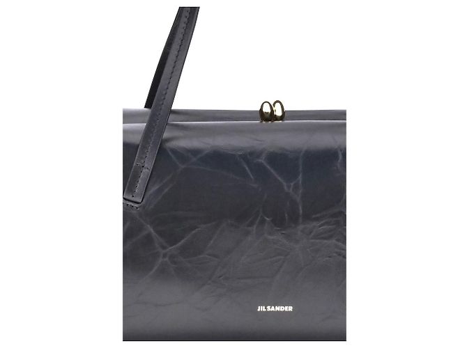 Jil Sander Borsa a tracolla Bos Taurus in pelle di vitello nera - vista 4