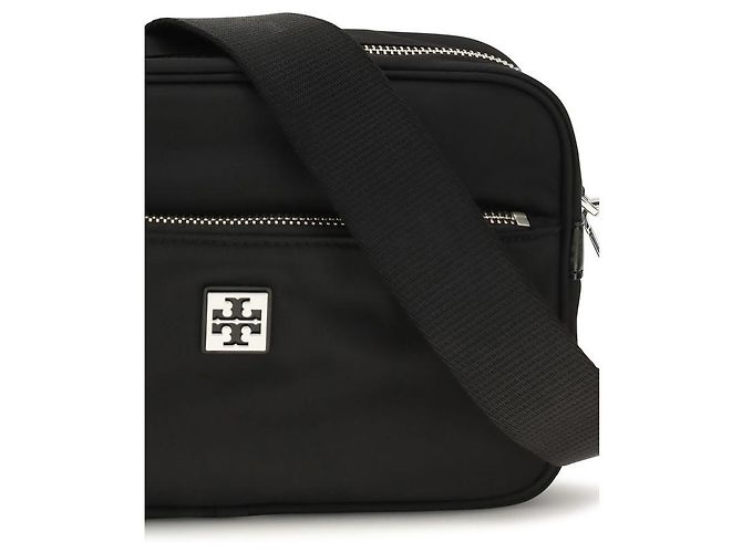 Tory Burch Borsa a tracolla in poliammide nera - vista 4