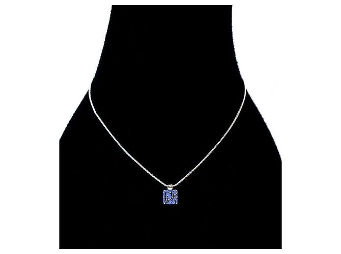 Dior Collana in Argento Plate Oblique Blu Cubico - vista 5