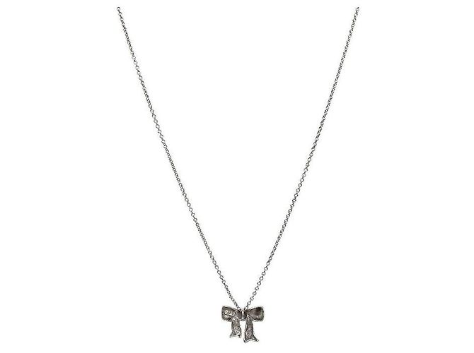 Tiffany & Co Schleifen-Halskette Silber - Ansicht 2
