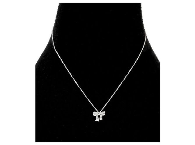 Tiffany & Co Schleifen-Halskette Silber - Ansicht 6