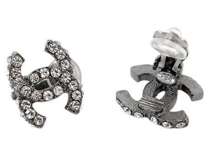 Chanel Orecchini Cubic CC Silver - vista 4