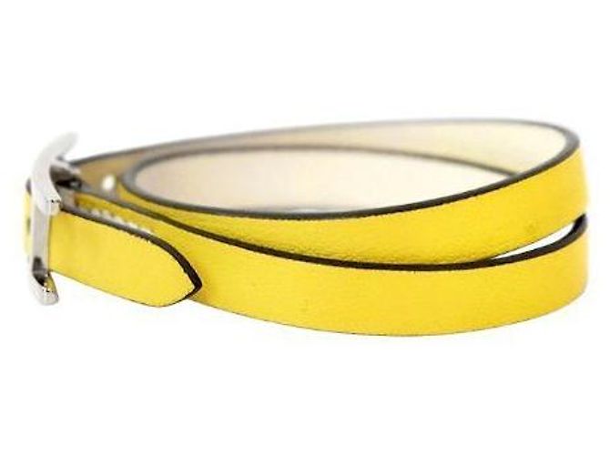 Hermès Pulsera Double Tour Bihapi Amarilla - vista 2
