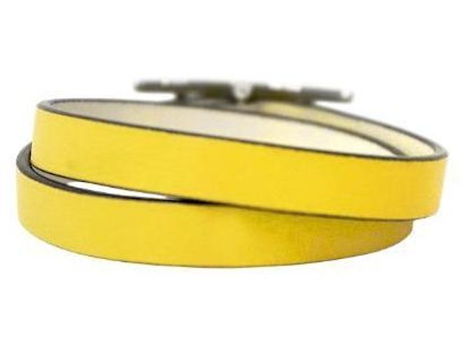 Hermès Pulsera Double Tour Bihapi Amarilla - vista 3