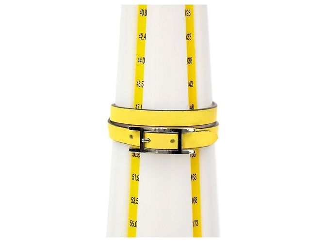 Hermès Pulsera Double Tour Bihapi Amarilla - vista 7