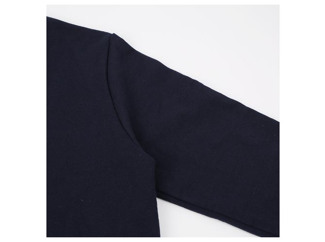 Thom Browne Sudadera de algodón con rayas diagonales clásicas para hombre - Navy - vista 12