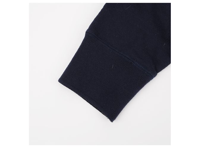 Thom Browne Sudadera de algodón con rayas diagonales clásicas para hombre - Navy - vista 13