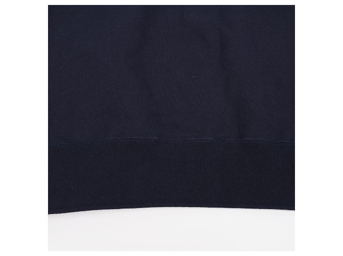 Thom Browne Sudadera de algodón con rayas diagonales clásicas para hombre - Navy - vista 15
