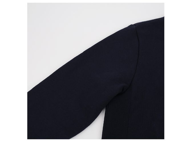 Thom Browne Sudadera de algodón con rayas diagonales clásicas para hombre - Navy - vista 4