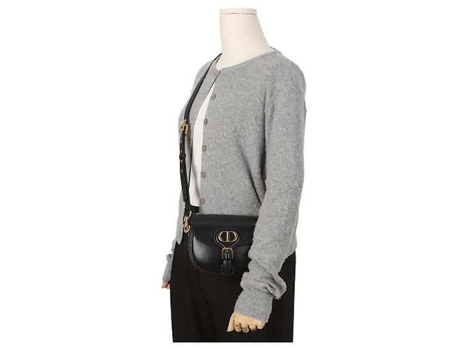 Dior Borsa a tracolla Barbie Small Box in pelle Capra Nera - vista 13