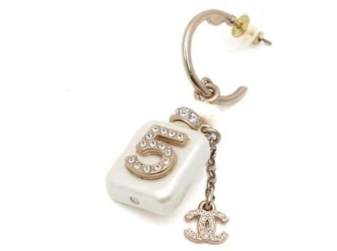Chanel Mini CC Ohrringe mit Perlen und Perfume-Kristallen - Ansicht 2