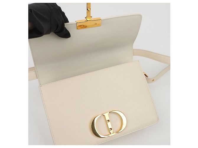 Dior Borsa a tracolla Mountain Leather Box White Gold - vista 11