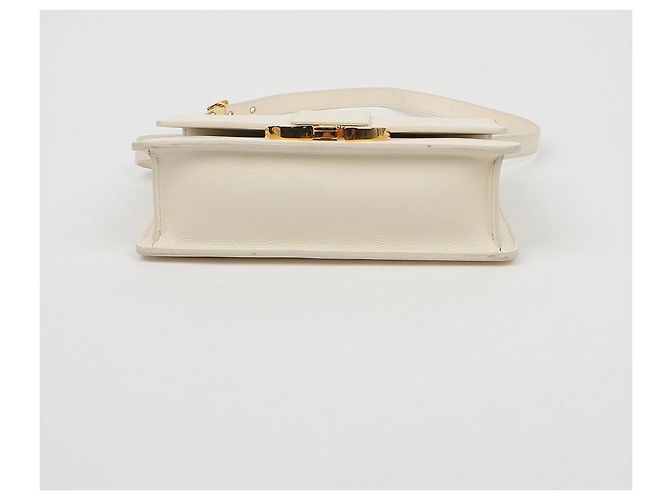 Dior Borsa a tracolla Mountain Leather Box White Gold - vista 7